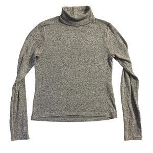 Zara Women Sweatshirt M Gray Long Sleeve Turtleneck Soft